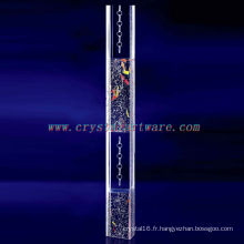 pilier de cristal de rectangle, cristal de décoration
